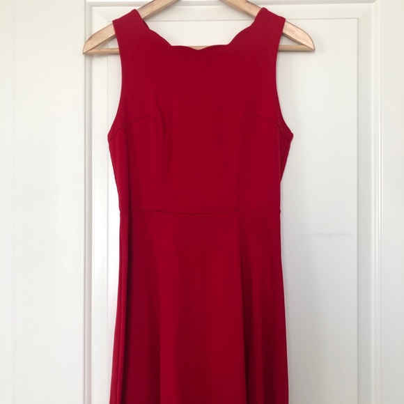 Monteau Scalloped Fit & Flare Dress - Picture 1 of 4